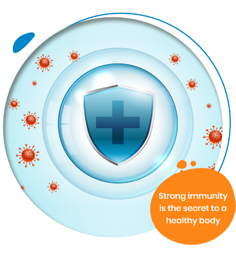 Strong immunity is the secret to a healthy body